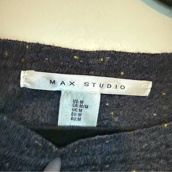 Max Studio | Charcoal Crew Neck Sweater - Picture 4 of 5